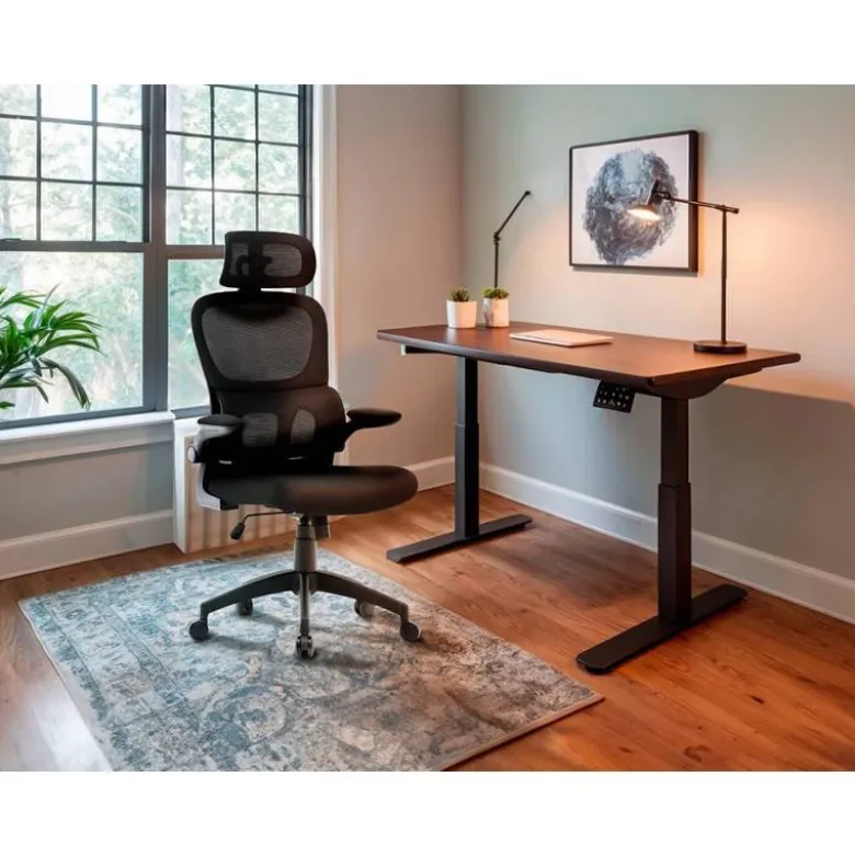 SILLA Q-CONNECT DIRECCION SORRENTO MALLA BASE METALICA ALT MAX 1320 ANC 650 PROF 600 MM RUEDAS PREMIUM NEGRO
