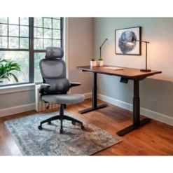 SILLA Q-CONNECT DIRECCION SORRENTO MALLA BASE METALICA ALT MAX 1320 ANC 650 PROF 600 MM RUEDAS PREMIUM GRIS