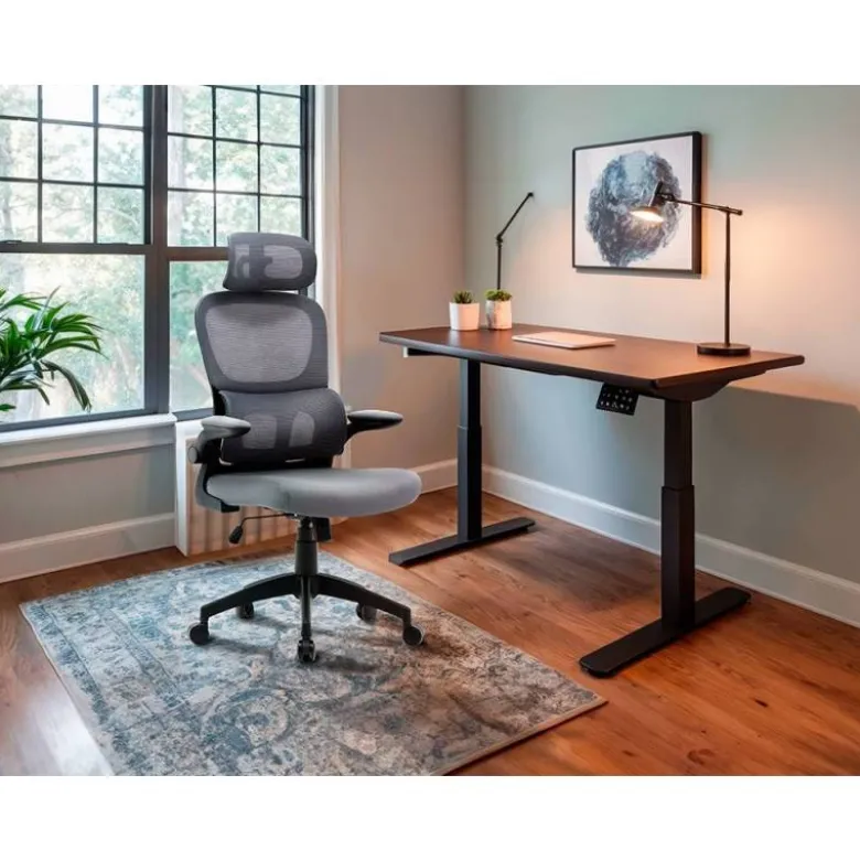 SILLA Q-CONNECT DIRECCION SORRENTO MALLA BASE METALICA ALT MAX 1320 ANC 650 PROF 600 MM RUEDAS PREMIUM GRIS