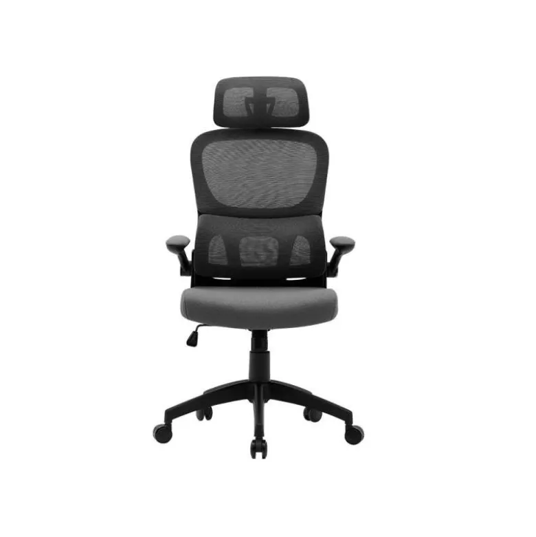 SILLA Q-CONNECT DIRECCION SORRENTO MALLA BASE METALICA ALT MAX 1320 ANC 650 PROF 600 MM RUEDAS PREMIUM GRIS