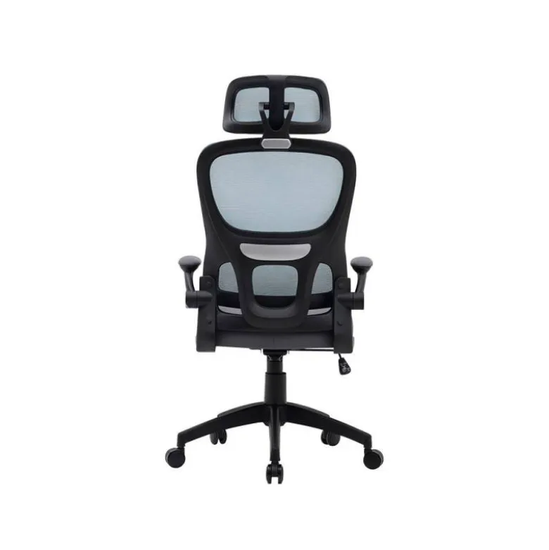 SILLA Q-CONNECT DIRECCION SORRENTO MALLA BASE METALICA ALT MAX 1320 ANC 650 PROF 600 MM RUEDAS PREMIUM AZUL GRIS