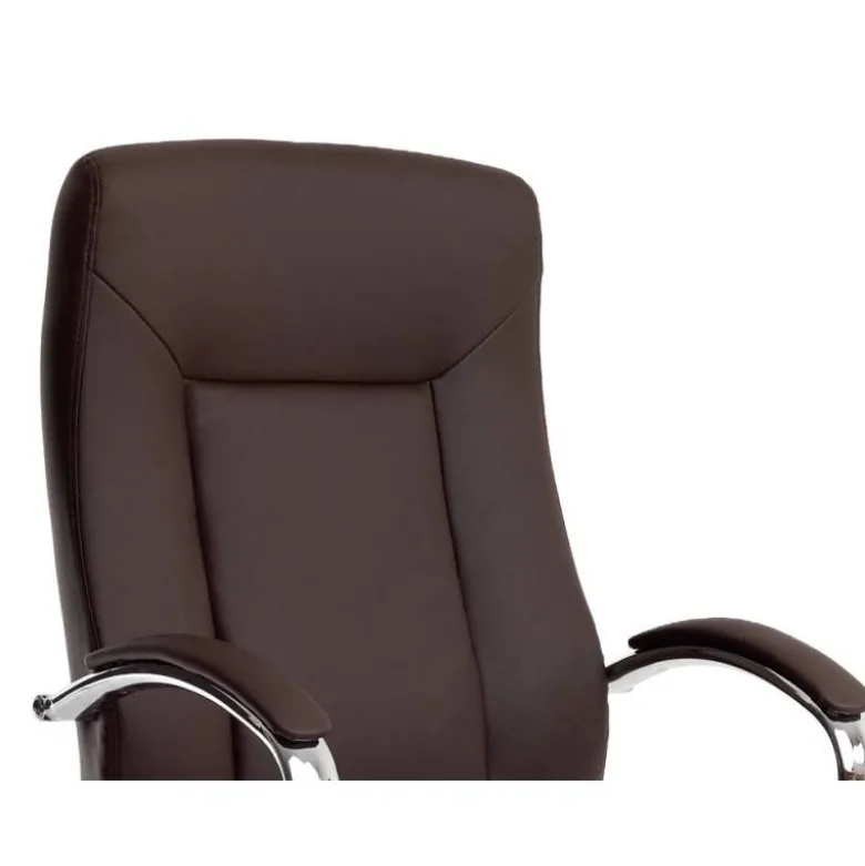 SILLA Q-CONNECT DIRECCION VERO NA SIMIL PIEL BASE METALICA ALT MAX 1210 ANC 650 PROF 730 MM RUEDAS PREMIUM COLOR MARRON
