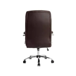 SILLA Q-CONNECT DIRECCION VERO NA SIMIL PIEL BASE METALICA ALT MAX 1210 ANC 650 PROF 730 MM RUEDAS PREMIUM COLOR MARRON