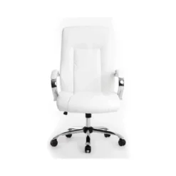 SILLA Q-CONNECT DIRECCION VERO NA SIMIL PIEL BASE METALICA ALT MAX 1210 ANC 650 PROF 730 MM RUEDAS PREMIUM COLOR BLANCO
