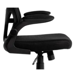 SILLA Q-CONNECT ERGONOMICA PAL ERMO MALLA BASE NYLON ALT MAX 1300 ANC 610 PROF 600 RUEDAS PREMIUM COLOR NEGRO