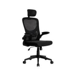 SILLA Q-CONNECT ERGONOMICA PAL ERMO MALLA BASE NYLON ALT MAX 1300 ANC 610 PROF 600 RUEDAS PREMIUM COLOR NEGRO