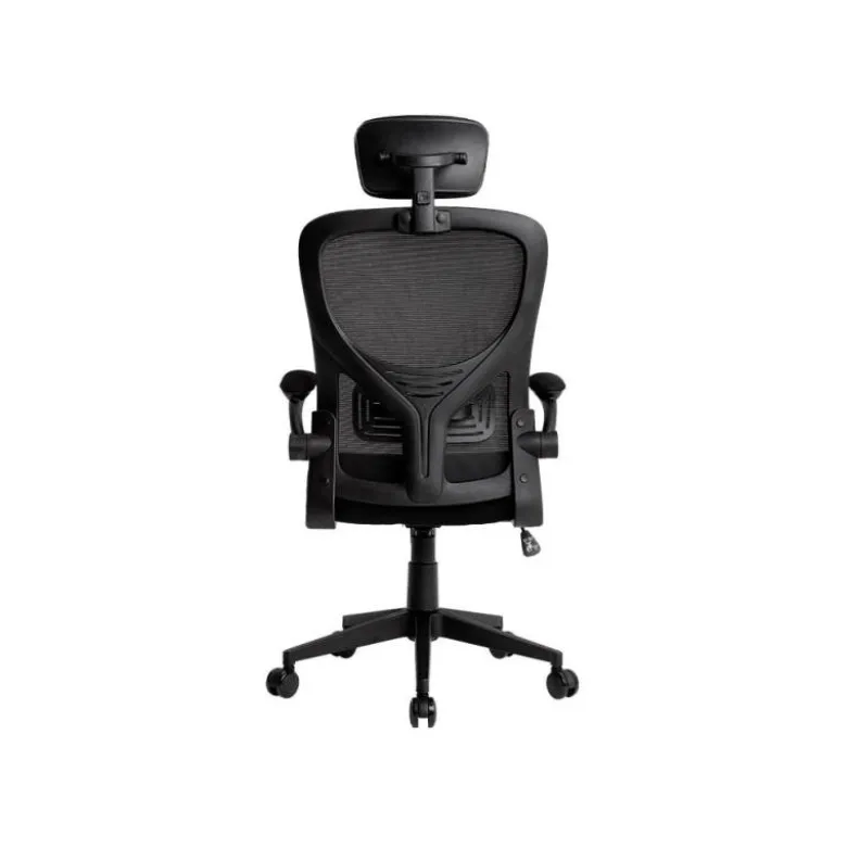 SILLA Q-CONNECT ERGONOMICA PAL ERMO MALLA BASE NYLON ALT MAX 1300 ANC 610 PROF 600 RUEDAS PREMIUM COLOR NEGRO