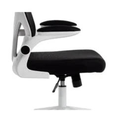 SILLA Q-CONNECT ERGONOMICA PAL ERMO MALLA BASE NYLON ALT MAX 1300 ANC 610 PROF 600 RUEDAS PREMIUM COLOR BLANCO NEGRO