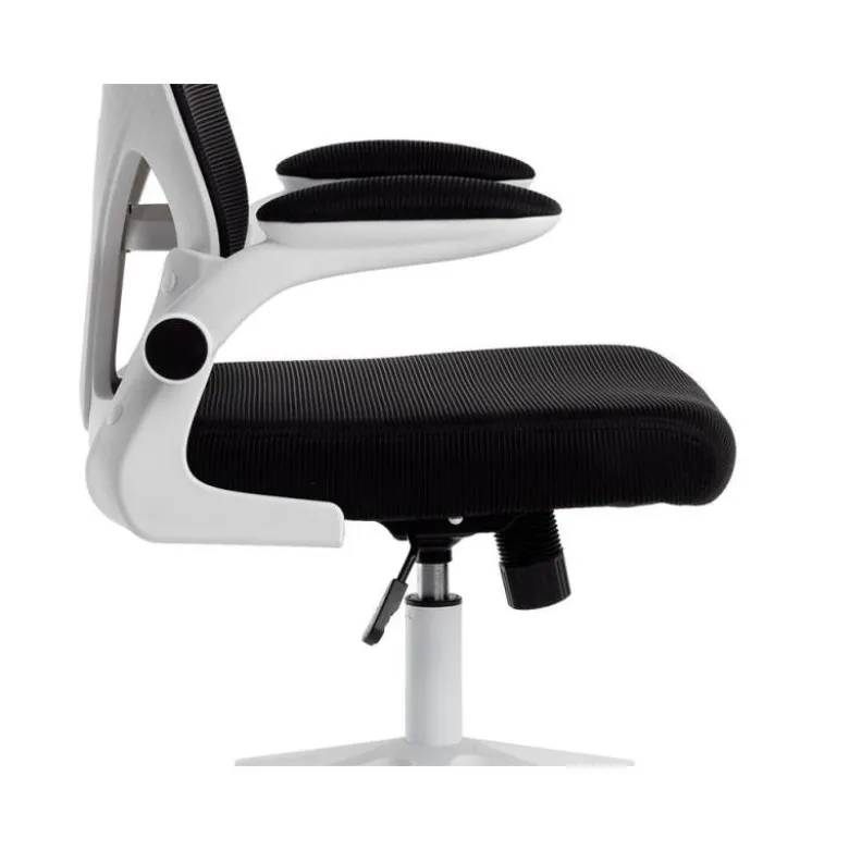 SILLA Q-CONNECT ERGONOMICA PAL ERMO MALLA BASE NYLON ALT MAX 1300 ANC 610 PROF 600 RUEDAS PREMIUM COLOR BLANCO NEGRO