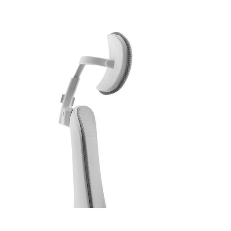 SILLA Q-CONNECT ERGONOMICA PAL ERMO MALLA BASE NYLON ALT MAX 1300 ANC 610 PROF 600 RUEDAS PREMIUM COLOR BLANCO GRIS