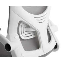 SILLA Q-CONNECT ERGONOMICA PAL ERMO MALLA BASE NYLON ALT MAX 1300 ANC 610 PROF 600 RUEDAS PREMIUM COLOR BLANCO GRIS