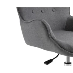 SILLA Q-CONNECT ESCRITORIO MES SINA BASE METALICA ALT MAX 960 ANC 570 PROF 620 RUEDAS PREMIUM COLOR GRIS