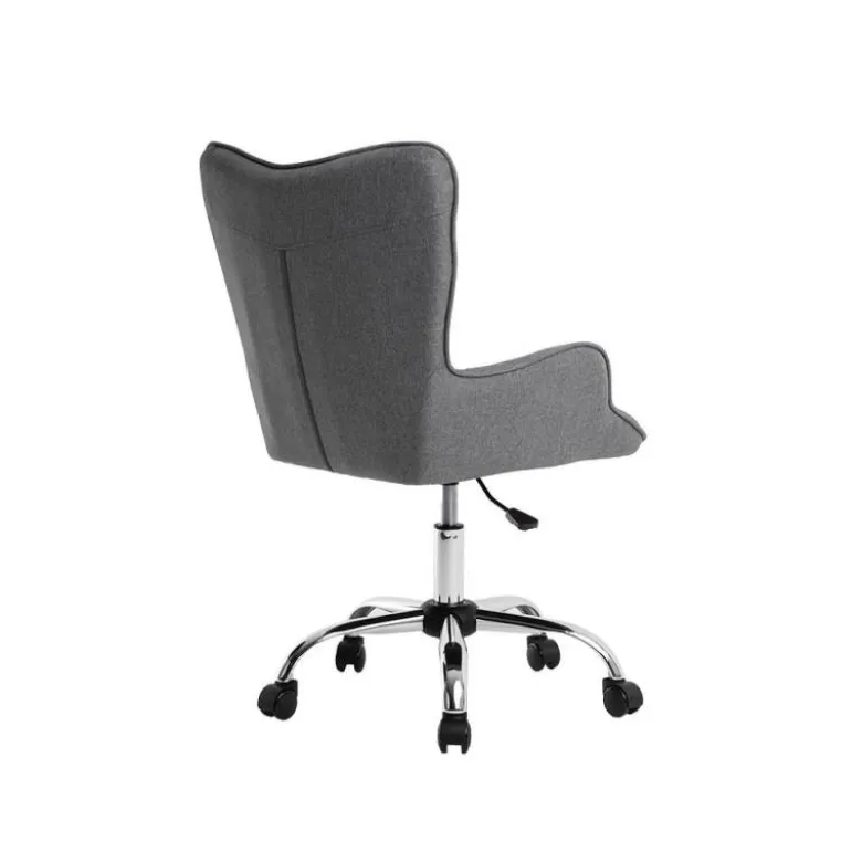 SILLA Q-CONNECT ESCRITORIO MES SINA BASE METALICA ALT MAX 960 ANC 570 PROF 620 RUEDAS PREMIUM COLOR GRIS