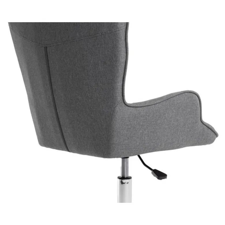 SILLA Q-CONNECT ESCRITORIO MES SINA BASE METALICA ALT MAX 960 ANC 570 PROF 620 RUEDAS PREMIUM COLOR GRIS