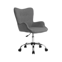 SILLA Q-CONNECT ESCRITORIO MES SINA BASE METALICA ALT MAX 960 ANC 570 PROF 620 RUEDAS PREMIUM COLOR GRIS