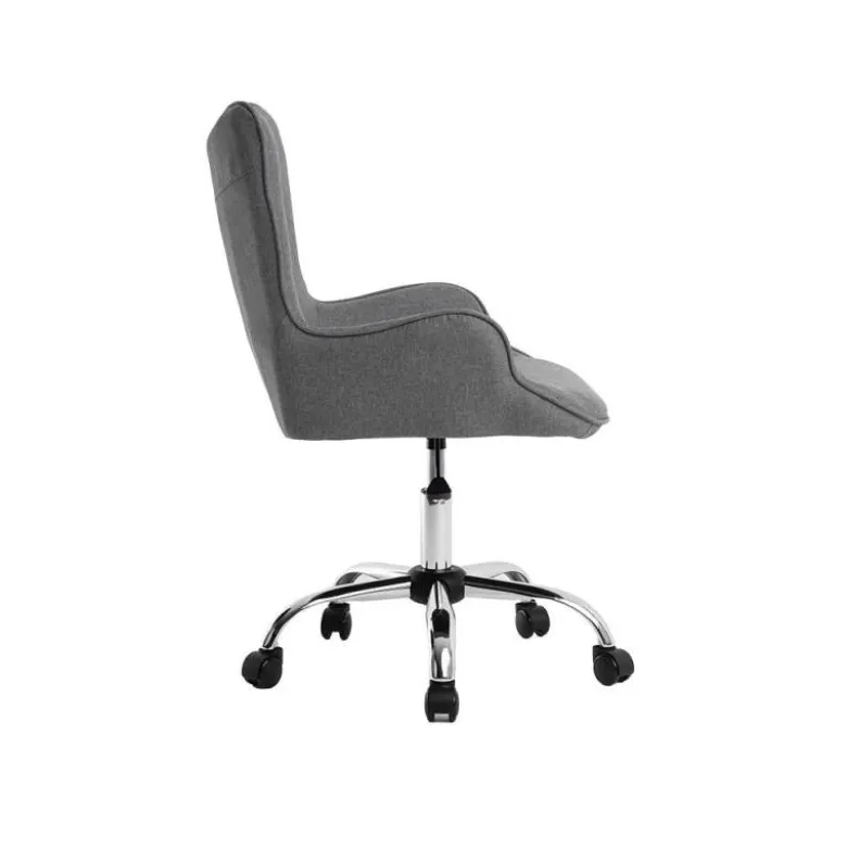 SILLA Q-CONNECT ESCRITORIO MES SINA BASE METALICA ALT MAX 960 ANC 570 PROF 620 RUEDAS PREMIUM COLOR GRIS