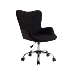 SILLA Q-CONNECT ESCRITORIO MES SINA BASE METALICA ALT MAX 960 ANC 570 PROF 620 RUEDAS PREMIUM COLOR NEGRO