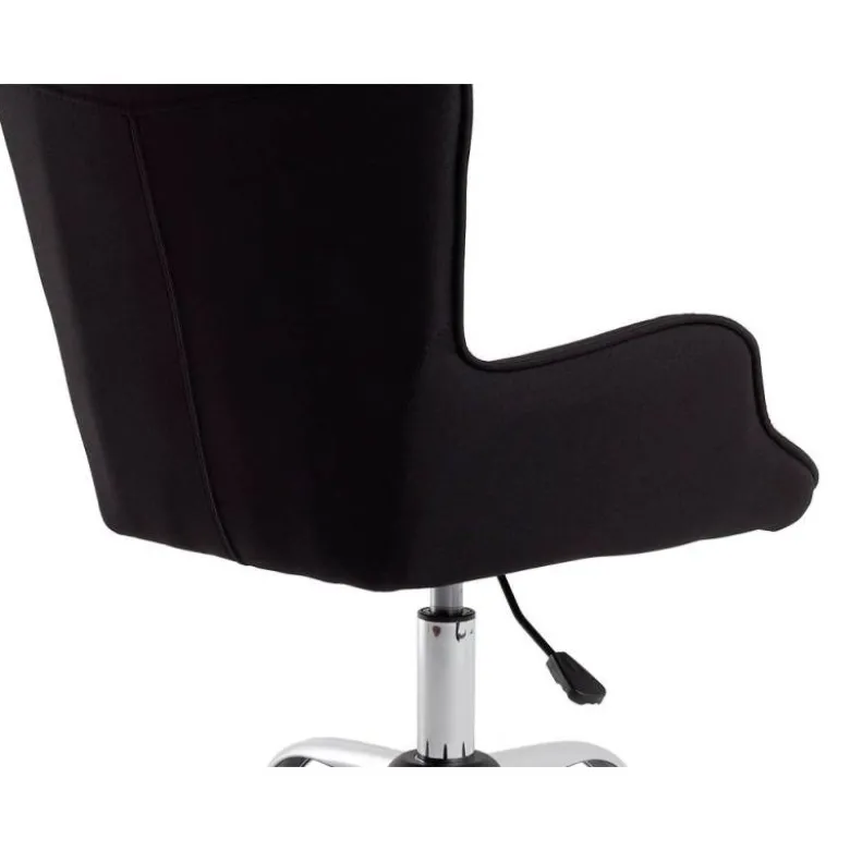 SILLA Q-CONNECT ESCRITORIO MES SINA BASE METALICA ALT MAX 960 ANC 570 PROF 620 RUEDAS PREMIUM COLOR NEGRO
