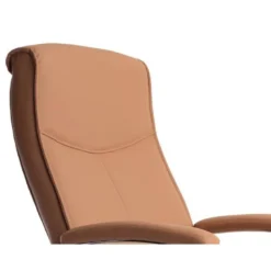 SILLA Q-CONNECT ESCRITORIO MOD ENA SIMIL PIEL BASE METALICA ALT MAX 1050 ANC 630 PROF 650 COLOR CREMA