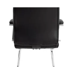 SILLA Q-CONNECT ESCRITORIO MOD ENA SIMIL PIEL BASE METALICA ALT MAX 1050 ANC 630 PROF 650 COLOR NEGRO