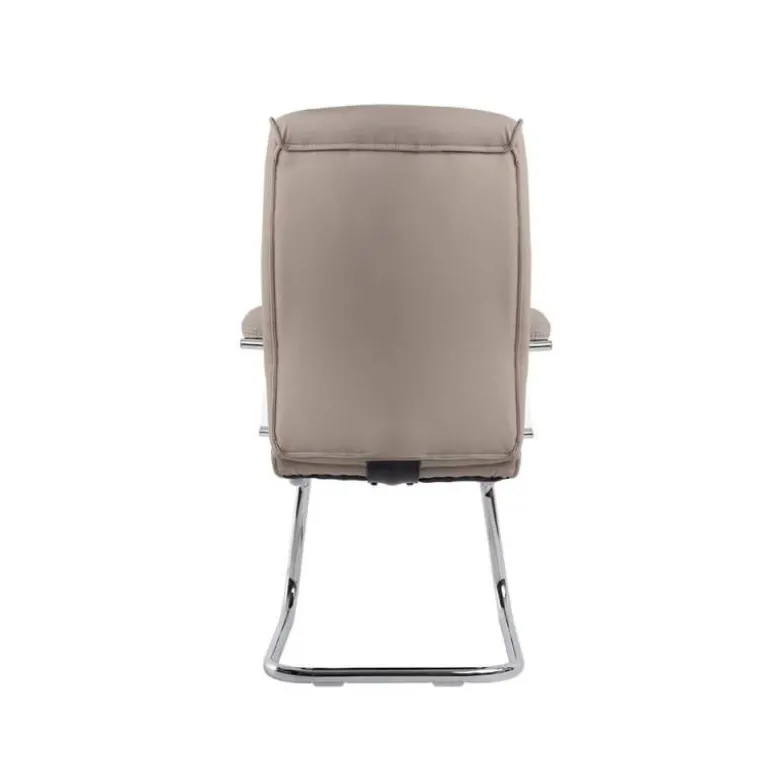 SILLA Q-CONNECT ESCRITORIO MOD ENA SIMIL PIEL BASE METALICA ALT MAX 1050 ANC 630 PROF 650 COLOR GRIS