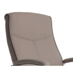 SILLA Q-CONNECT ESCRITORIO MOD ENA SIMIL PIEL BASE METALICA ALT MAX 1050 ANC 630 PROF 650 COLOR GRIS