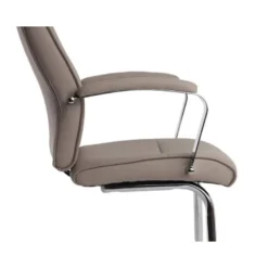 SILLA Q-CONNECT ESCRITORIO MOD ENA SIMIL PIEL BASE METALICA ALT MAX 1050 ANC 630 PROF 650 COLOR GRIS