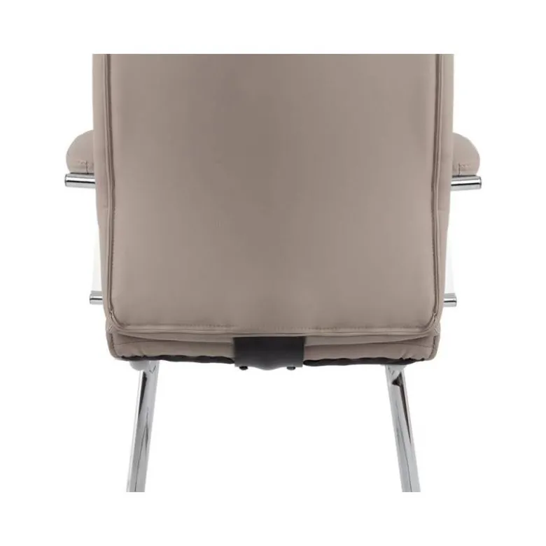 SILLA Q-CONNECT ESCRITORIO MOD ENA SIMIL PIEL BASE METALICA ALT MAX 1050 ANC 630 PROF 650 COLOR GRIS