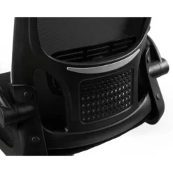SILLA Q-CONNECT OFICINA ALBA MALLA BASE METALICA ALT MAX 1110 ANC 610 PROF 580 RUEDAS PREMIUM COLOR NEGRO