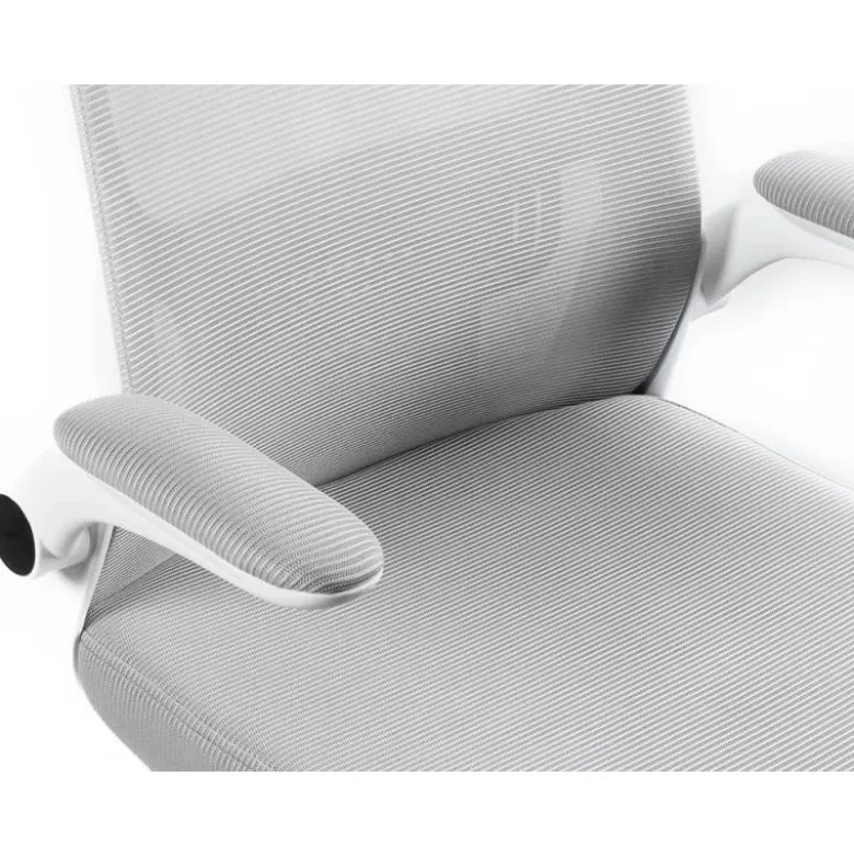 SILLA Q-CONNECT OFICINA ALBA MALLA BASE METALICA ALT MAX 1110 ANC 610 PROF 580 RUEDAS PREMIUM COLOR GRIS