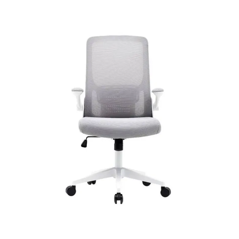 SILLA Q-CONNECT OFICINA ALBA MALLA BASE METALICA ALT MAX 1110 ANC 610 PROF 580 RUEDAS PREMIUM COLOR GRIS