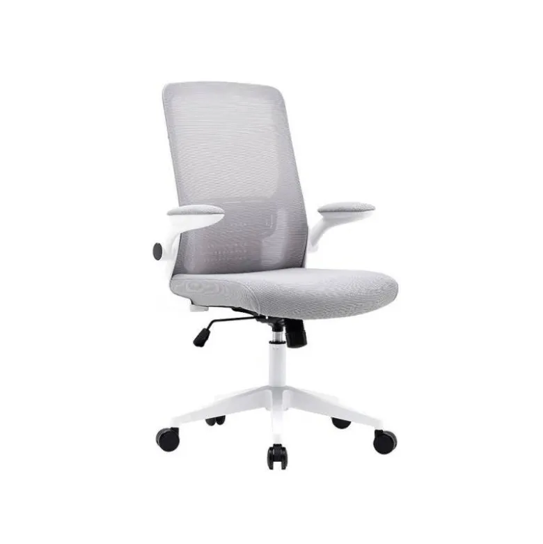 SILLA Q-CONNECT OFICINA ALBA MALLA BASE METALICA ALT MAX 1110 ANC 610 PROF 580 RUEDAS PREMIUM COLOR GRIS