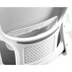 SILLA Q-CONNECT OFICINA ALBA MALLA BASE METALICA ALT MAX 1110 ANC 610 PROF 580 RUEDAS PREMIUM COLOR GRIS