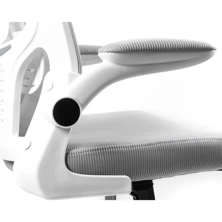 SILLA Q-CONNECT OFICINA ALBA MALLA BASE METALICA ALT MAX 1110 ANC 610 PROF 580 RUEDAS PREMIUM COLOR GRIS