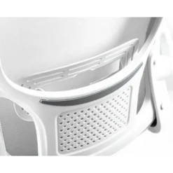 SILLA Q-CONNECT OFICINA ALBA MALLA BASE METALICA ALT MAX 1110 ANC 610 PROF 580 RUEDAS PREMIUM COLOR BLANCO