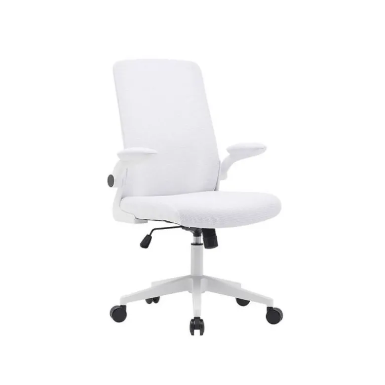 SILLA Q-CONNECT OFICINA ALBA MALLA BASE METALICA ALT MAX 1110 ANC 610 PROF 580 RUEDAS PREMIUM COLOR BLANCO