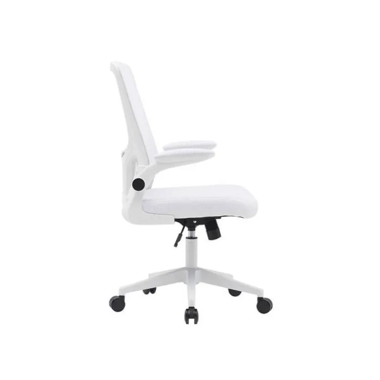 SILLA Q-CONNECT OFICINA ALBA MALLA BASE METALICA ALT MAX 1110 ANC 610 PROF 580 RUEDAS PREMIUM COLOR BLANCO