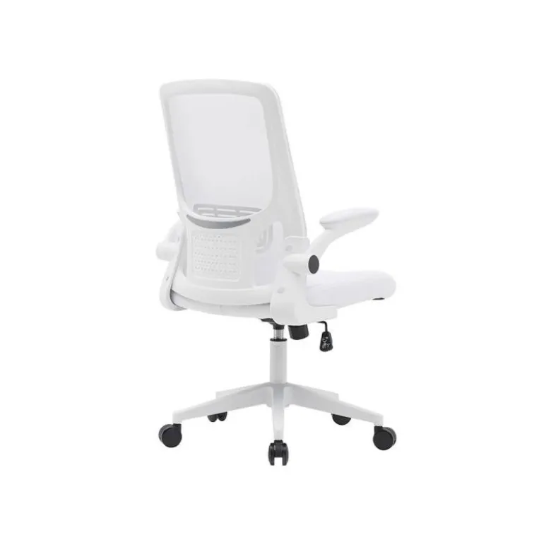 SILLA Q-CONNECT OFICINA ALBA MALLA BASE METALICA ALT MAX 1110 ANC 610 PROF 580 RUEDAS PREMIUM COLOR BLANCO