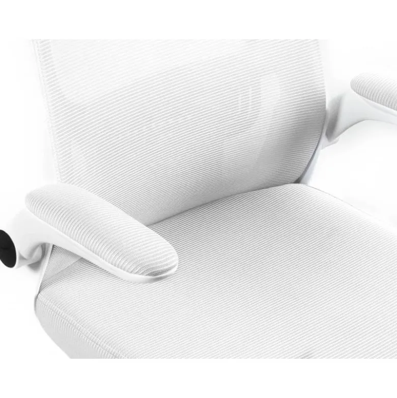 SILLA Q-CONNECT OFICINA ALBA MALLA BASE METALICA ALT MAX 1110 ANC 610 PROF 580 RUEDAS PREMIUM COLOR BLANCO