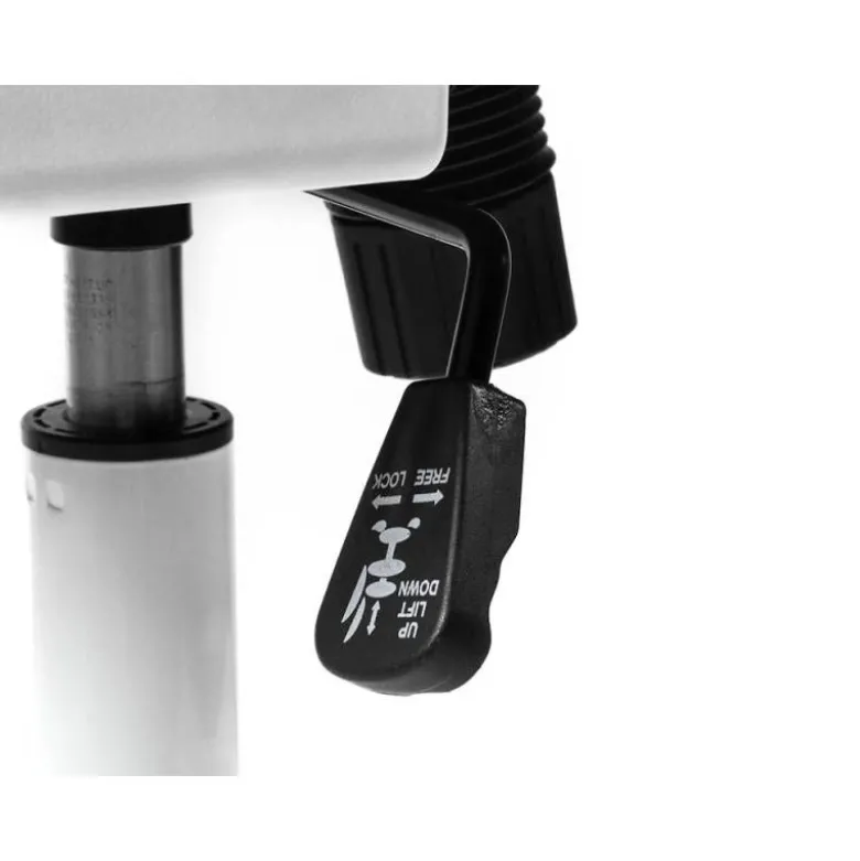 SILLA Q-CONNECT OFICINA ALBA MALLA BASE METALICA ALT MAX 1110 ANC 610 PROF 580 RUEDAS PREMIUM COLOR BLANCO