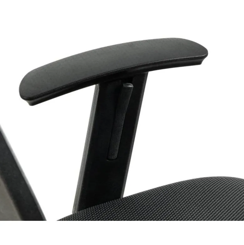 SILLA Q-CONNECT OFICINA ANCONA MALLA BASE METALICA ALT MAX 1110 ANC 660 PROF 590 RUEDAS PREMIUM COLOR NEGRO