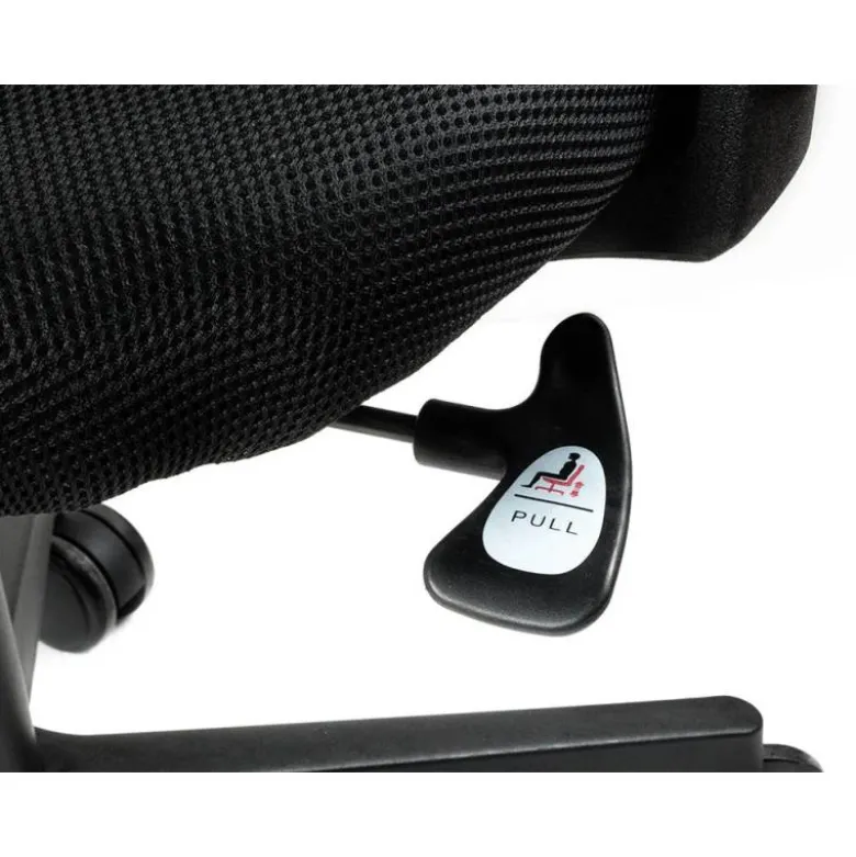 SILLA Q-CONNECT OFICINA ANCONA MALLA BASE METALICA ALT MAX 1110 ANC 660 PROF 590 RUEDAS PREMIUM COLOR NEGRO
