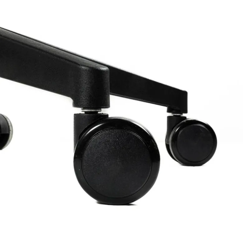 SILLA Q-CONNECT OFICINA ANCONA MALLA BASE METALICA ALT MAX 1110 ANC 660 PROF 590 RUEDAS PREMIUM COLOR NEGRO