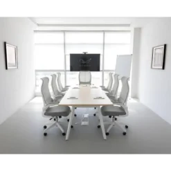 SILLA Q-CONNECT OFICINA CATANIA MALLA ALT MAX 1230 MM ANC 510 MM PROF 490 MM RUEDAS PREMIUM COLOR GRIS BLANCO
