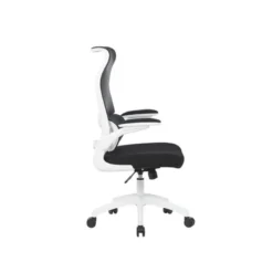 SILLA Q-CONNECT OFICINA CATANIA MALLA ALT MAX 1230 MM ANC 510 MM PROF 490 MM RUEDAS PREMIUM COLOR NEGRO BLANCO