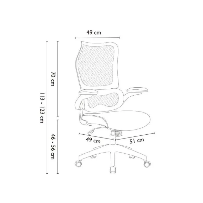 SILLA Q-CONNECT OFICINA CATANIA MALLA ALT MAX 1230 MM ANC 510 MM PROF 490 MM RUEDAS PREMIUM COLOR NEGRO BLANCO