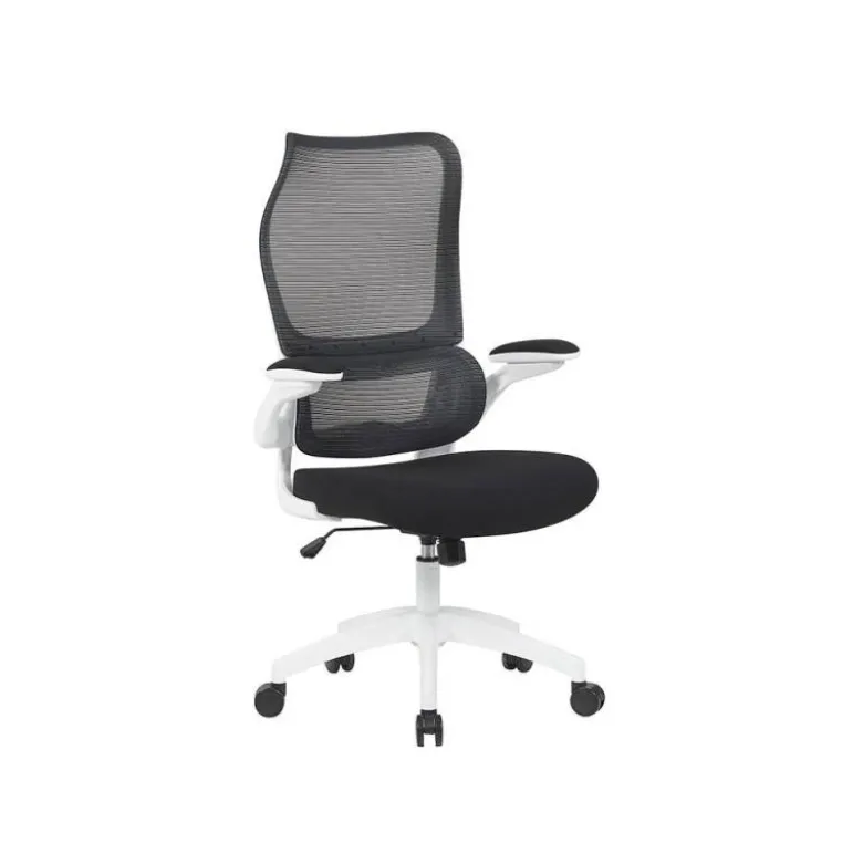 SILLA Q-CONNECT OFICINA CATANIA MALLA ALT MAX 1230 MM ANC 510 MM PROF 490 MM RUEDAS PREMIUM COLOR NEGRO BLANCO