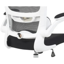 SILLA Q-CONNECT OFICINA CATANIA MALLA ALT MAX 1230 MM ANC 510 MM PROF 490 MM RUEDAS PREMIUM COLOR NEGRO BLANCO