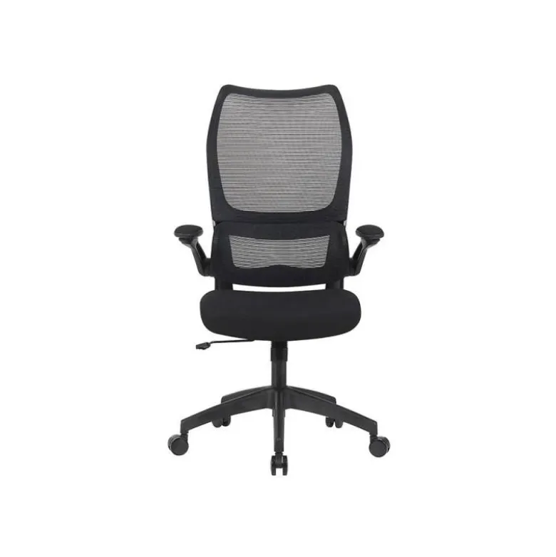 SILLA Q-CONNECT OFICINA CATANIA MALLA ALT MAX 1230 MM ANC 510 MM PROF 490 MM RUEDAS PREMIUM COLOR NEGRO