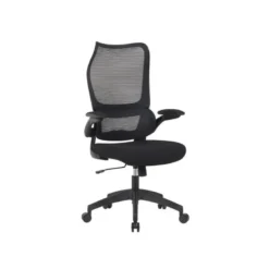 SILLA Q-CONNECT OFICINA CATANIA MALLA ALT MAX 1230 MM ANC 510 MM PROF 490 MM RUEDAS PREMIUM COLOR NEGRO